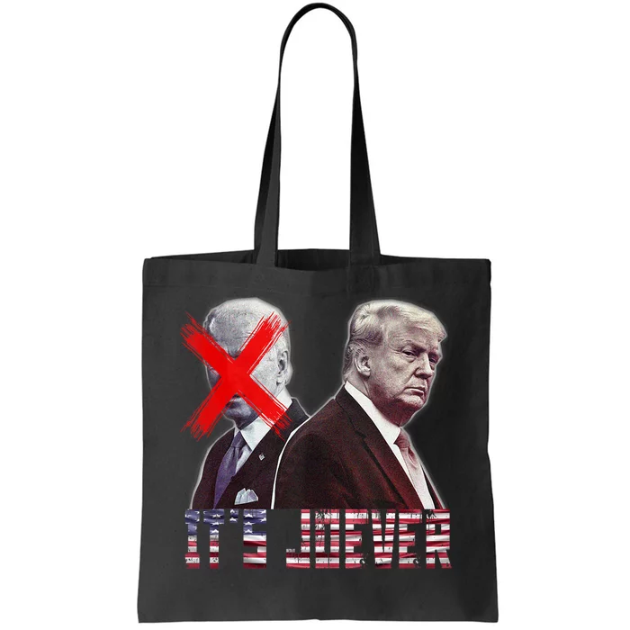 Funny ItS Joever Trump Excludes Biden Funny Tote Bag