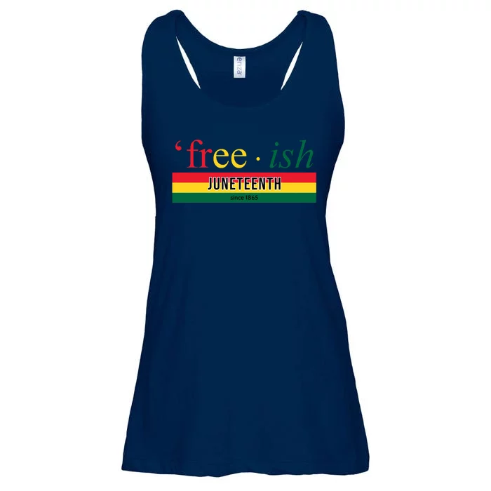 Free Ish Juneteenth Since 1865 Black History Ladies Essential Flowy Tank