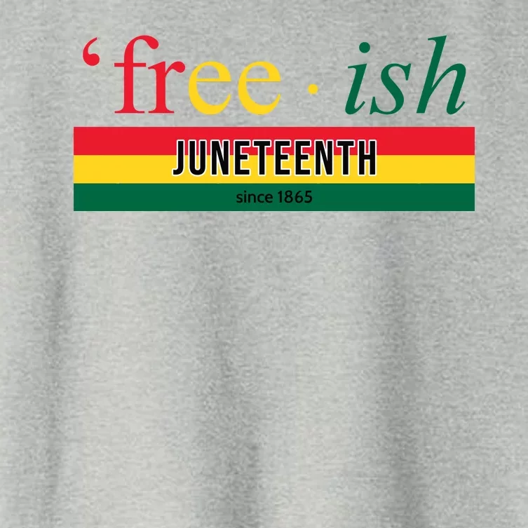 Free Ish Juneteenth Since 1865 Black History Women's Crop Top Tee