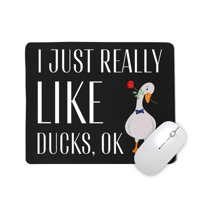 Funny I Just Really Like Ducks Lover Gifts Duck Owner Gift Mousepad