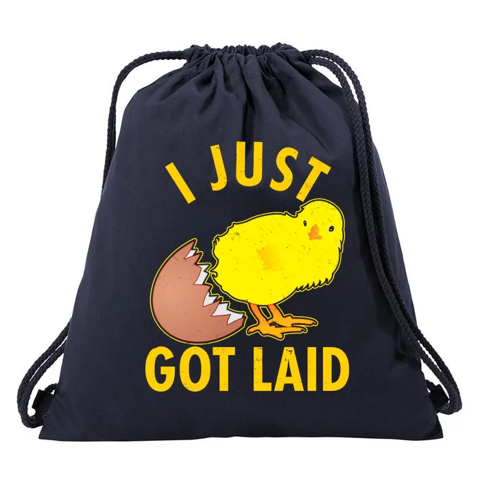 Funny I Just Got Laid Drawstring Bag