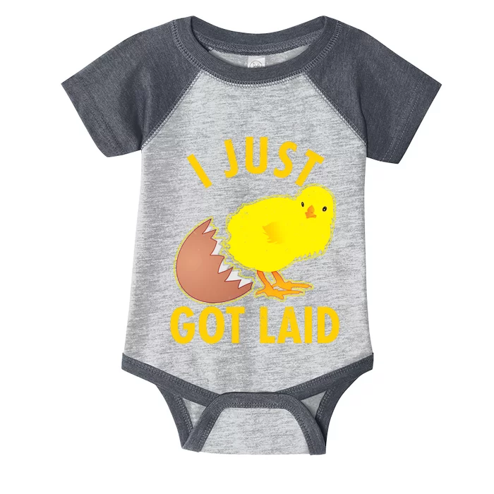 Funny I Just Got Laid Infant Baby Jersey Bodysuit