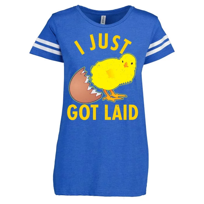 Funny I Just Got Laid Enza Ladies Jersey Football T-Shirt