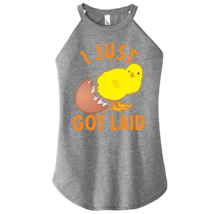 Funny I Just Got Laid Women’s Perfect Tri Rocker Tank