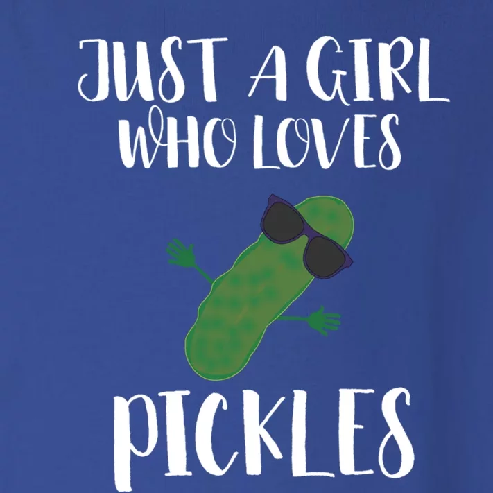 Funny Im Just A Who Loves Pickles Pickle Meaningful Gift Toddler Long Sleeve Shirt