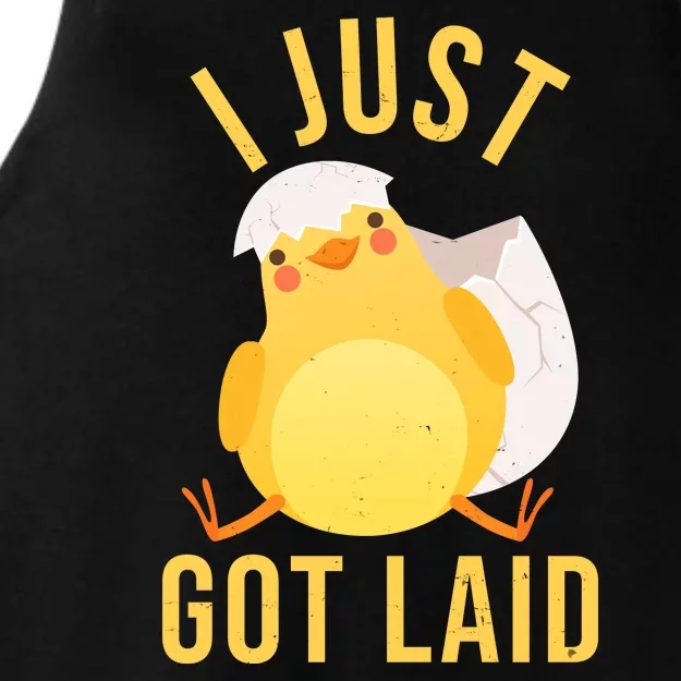 Funny I Just Got Laid Chick Ladies Tri-Blend Wicking Tank