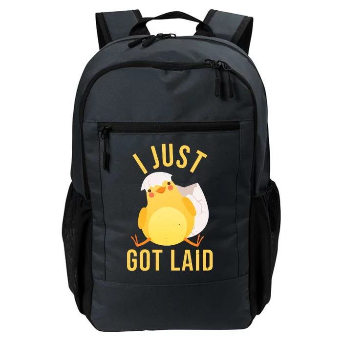 Funny I Just Got Laid Chick Daily Commute Backpack