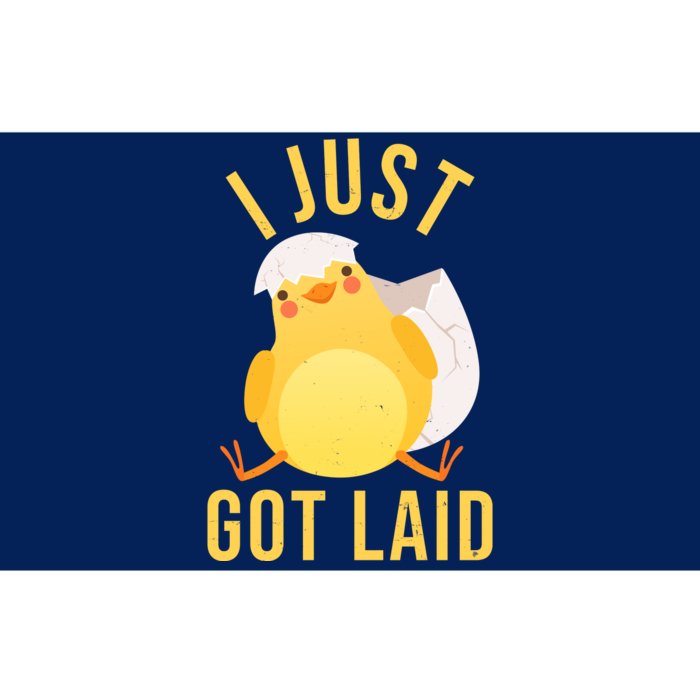 Funny I Just Got Laid Chick Bumper Sticker