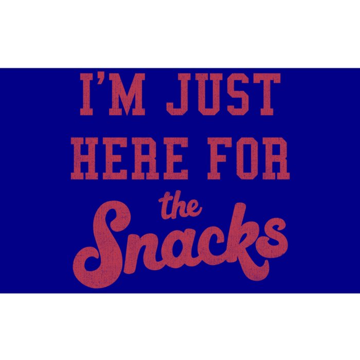 Food I'm Just Here For The Snacks Funny Text Funny Gift Bumper Sticker