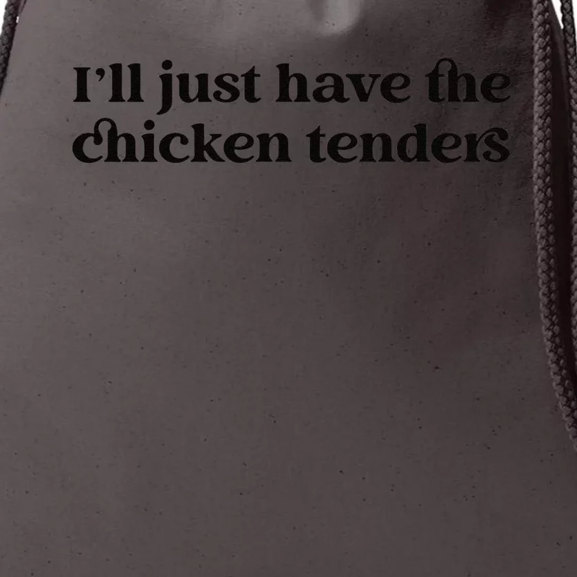 Funny ILl Just Have The Chicken Tenders Christmas Chicken Nugget Drawstring Bag