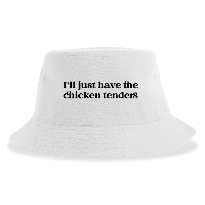 Funny ILl Just Have The Chicken Tenders Christmas Chicken Nugget Sustainable Bucket Hat