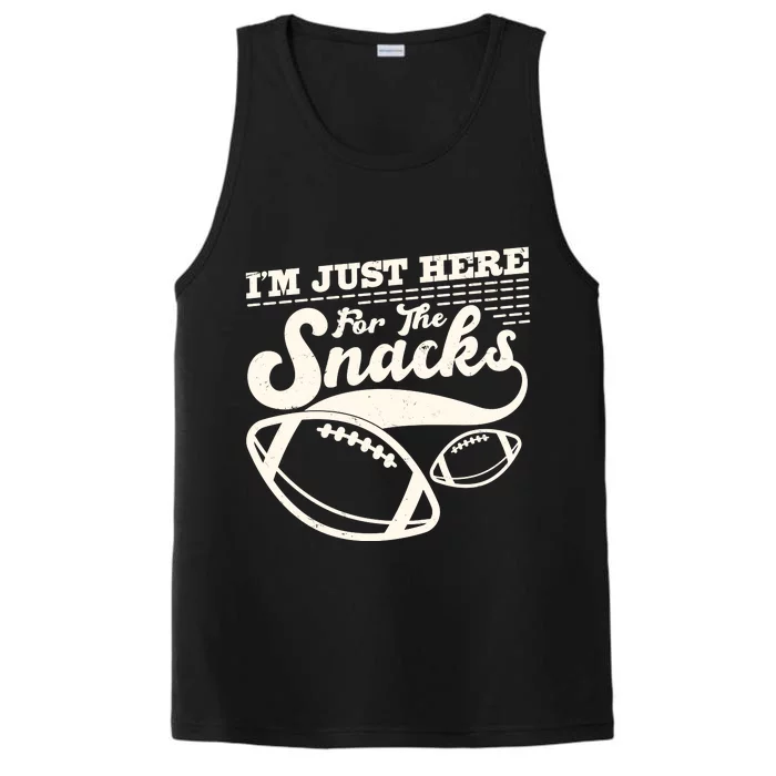 Funny I'm Just Here For The Snacks Performance Tank