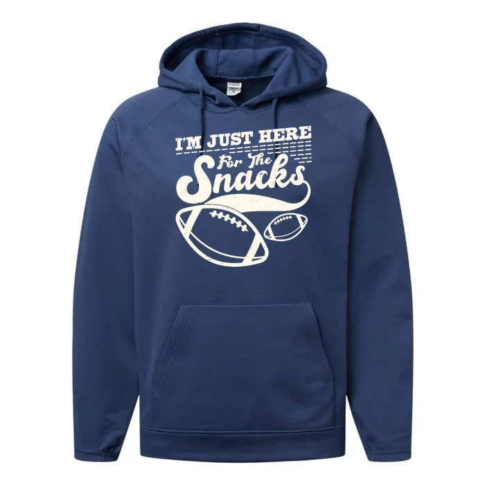 Funny I'm Just Here For The Snacks Performance Fleece Hoodie