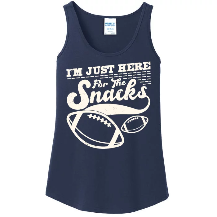 Funny I'm Just Here For The Snacks Ladies Essential Tank