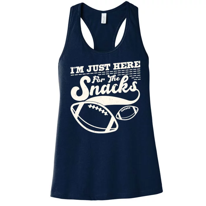 Funny I'm Just Here For The Snacks Women's Racerback Tank