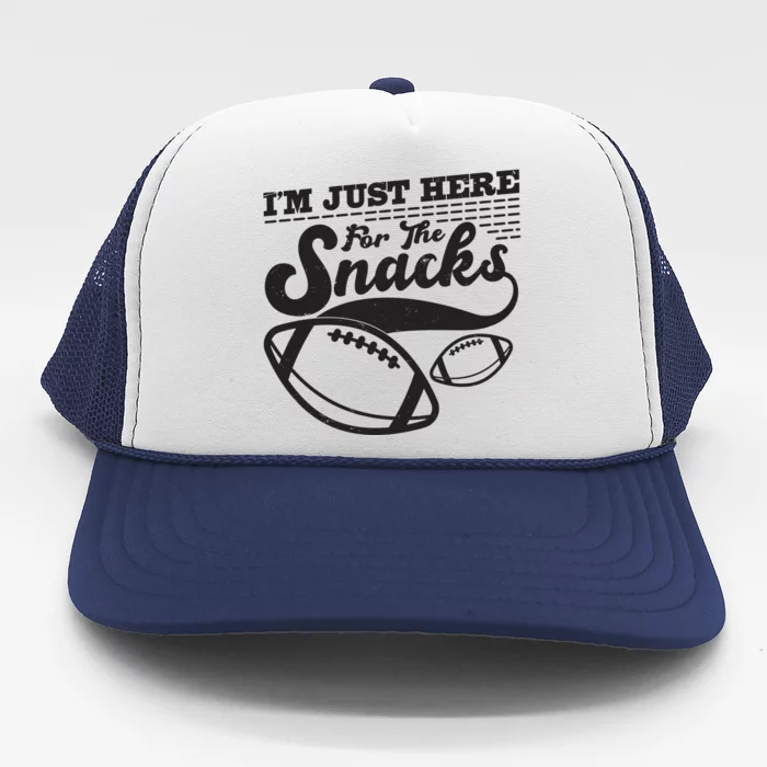 Funny I'm Just Here For The Snacks Trucker Hat