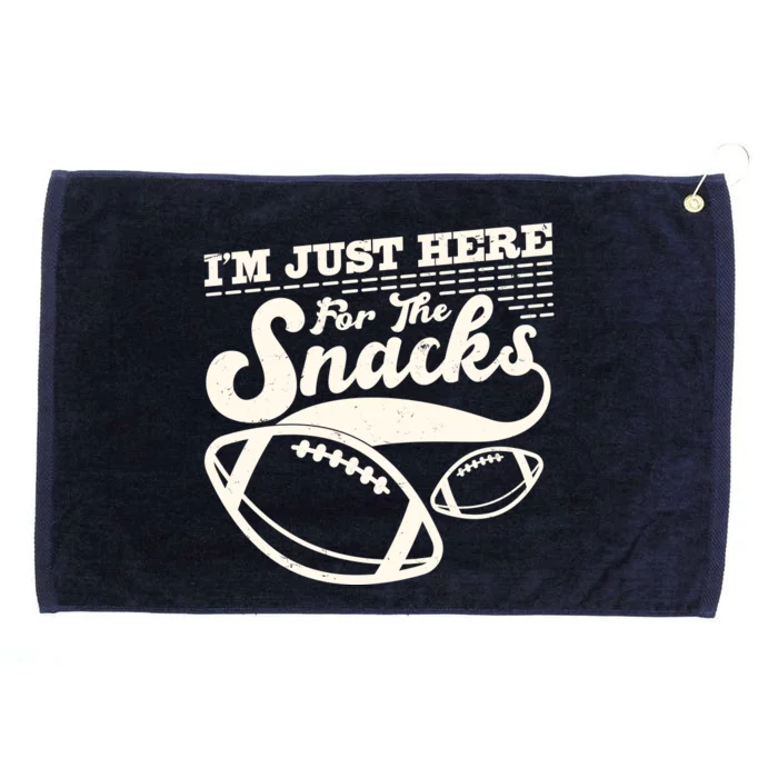 Funny I'm Just Here For The Snacks Grommeted Golf Towel