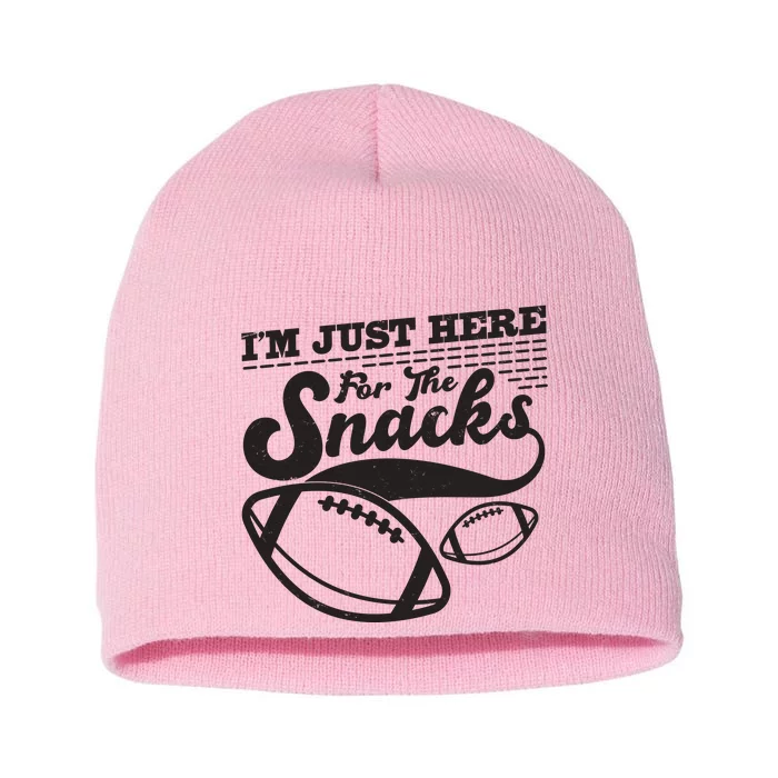 Funny I'm Just Here For The Snacks Short Acrylic Beanie