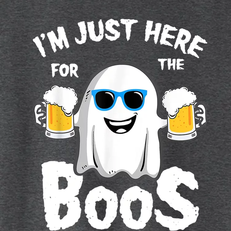 Fuuny IM Just Here For The Boos Halloween Ghost Cute Gift Women's Crop Top Tee