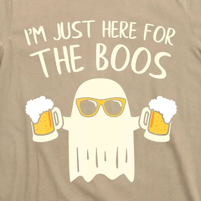 Funny Im Just Here For The Boos Shirt Gift Halloween Ghost T-Shirt