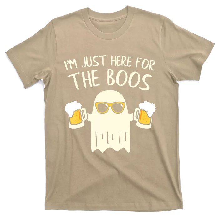 Funny Im Just Here For The Boos Shirt Gift Halloween Ghost T-Shirt