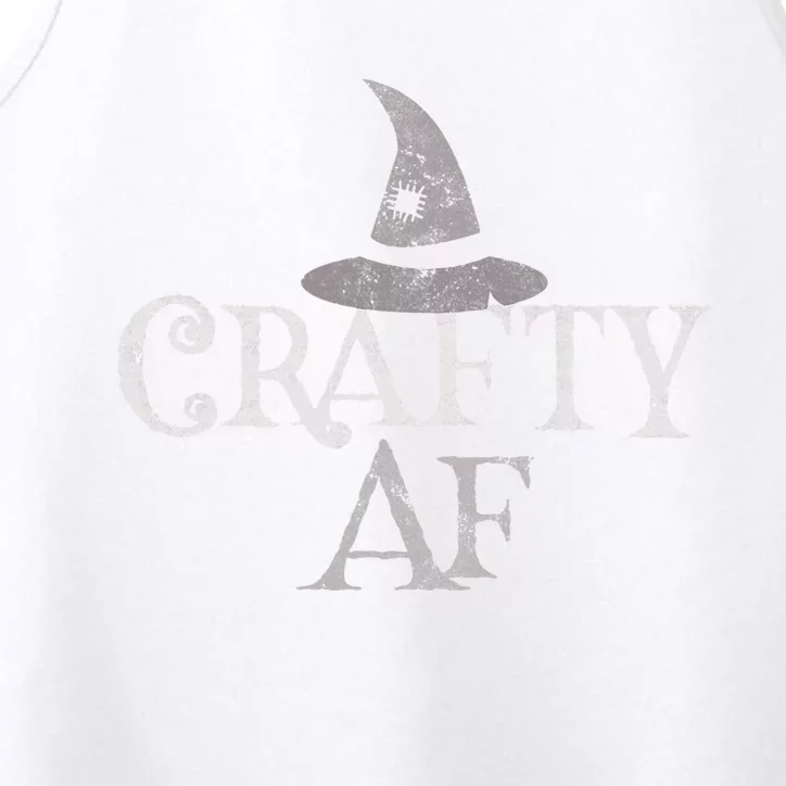 Funny I Know I'm Witch CRAFTY AF Witchcrafting Is My Cardio Performance Tank