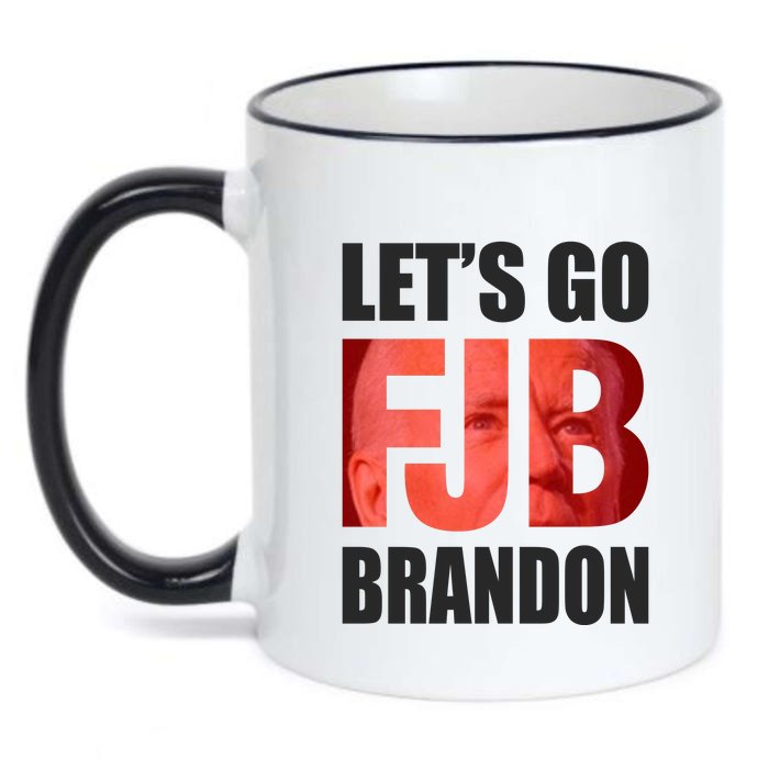 FJB Let's Go Brandon Image Kitchenware Front & Back Black Color Changing Mug