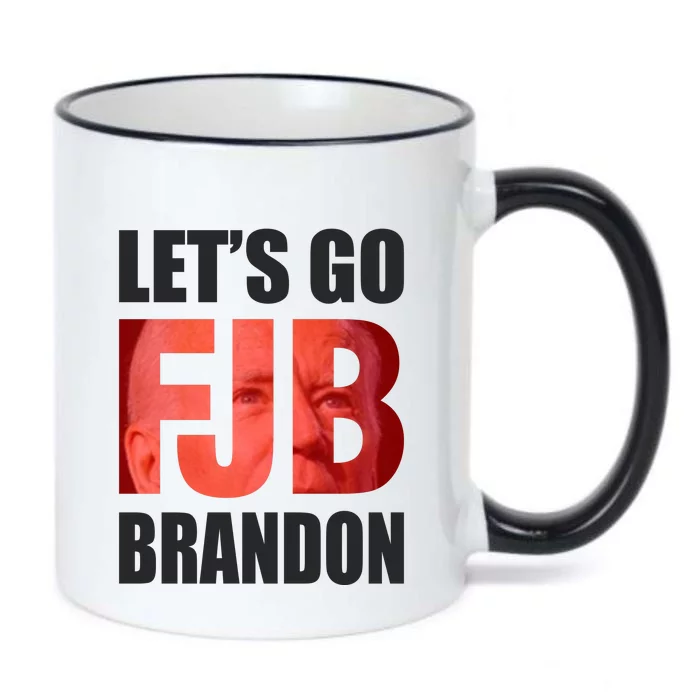 FJB Let's Go Brandon Image Kitchenware Front & Back Black Color Changing Mug