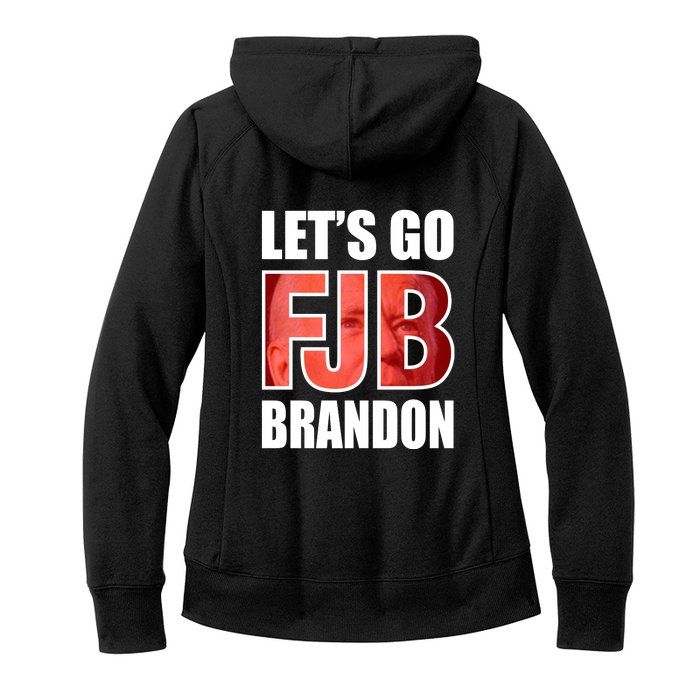 FJB Let's Go Brandon Image Kitchenware Front & Back Women's Fleece Hoodie