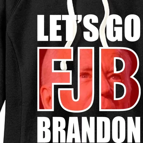 FJB Let's Go Brandon Image Kitchenware Front & Back Women's Fleece Hoodie