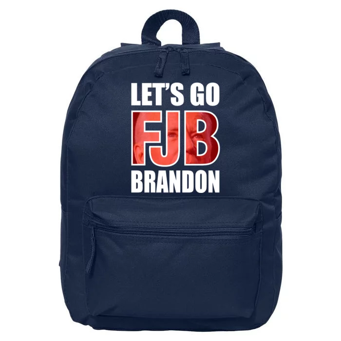 FJB Let's Go Brandon Image Kitchenware Front & Back 16 in Basic Backpack