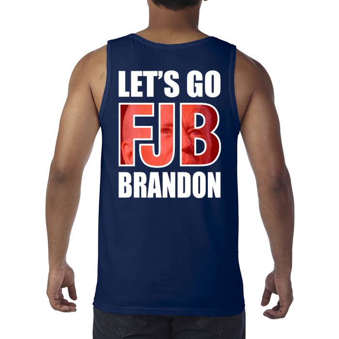 FJB Let's Go Brandon Image Kitchenware Front & Back Tank Top