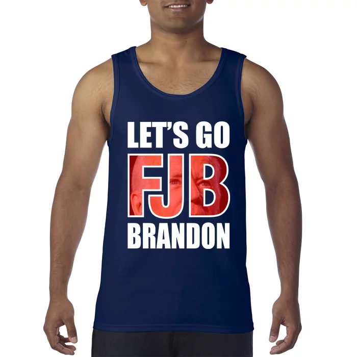 FJB Let's Go Brandon Image Kitchenware Front & Back Tank Top