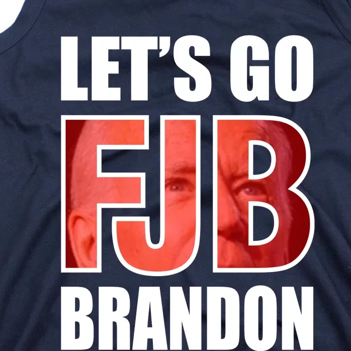 FJB Let's Go Brandon Image Kitchenware Front & Back Tank Top