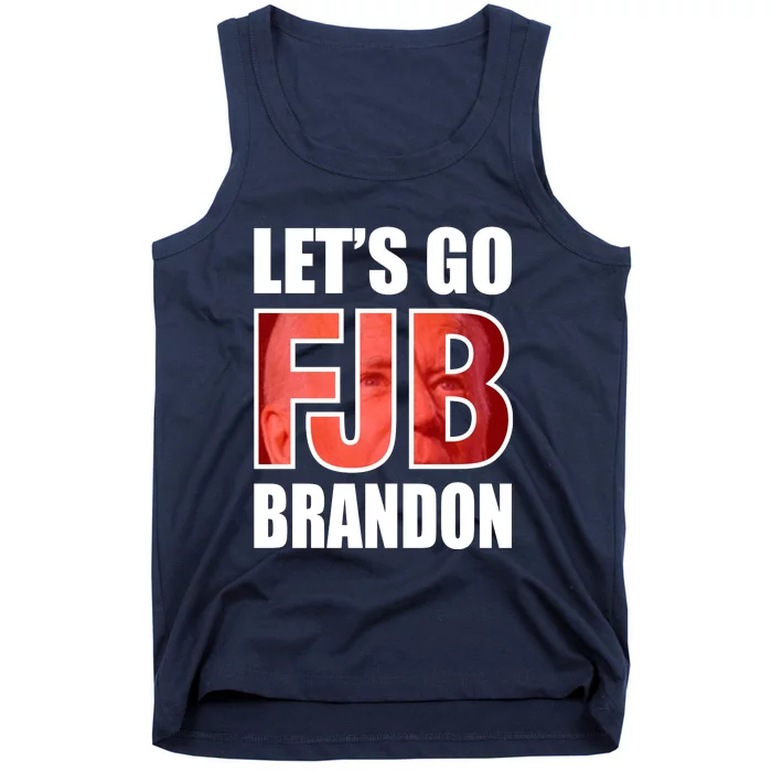 FJB Let's Go Brandon Image Kitchenware Front & Back Tank Top