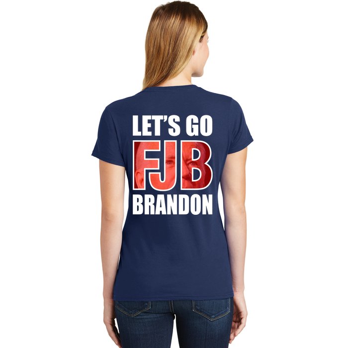 FJB Let's Go Brandon Image Kitchenware Front & Back Women's T-Shirt