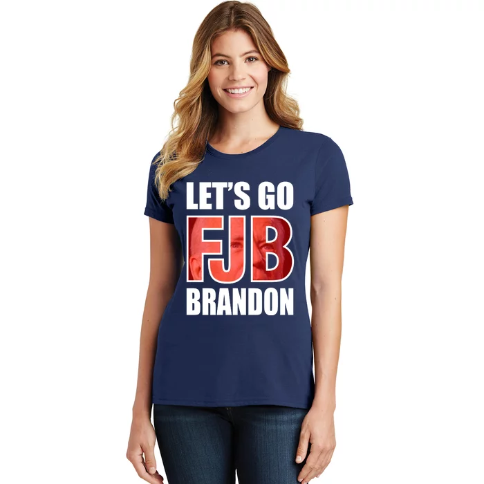 FJB Let's Go Brandon Image Kitchenware Front & Back Women's T-Shirt