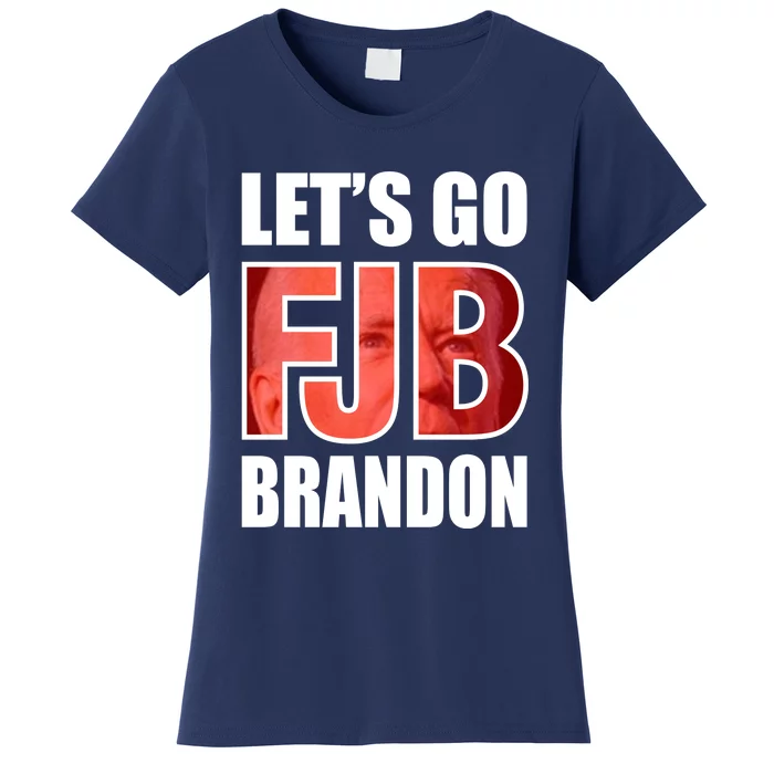 FJB Let's Go Brandon Image Kitchenware Front & Back Women's T-Shirt