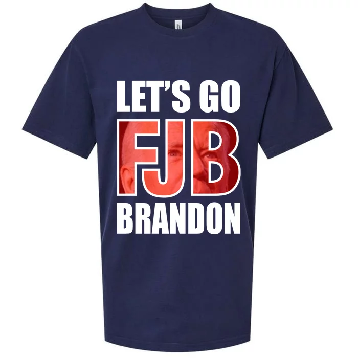 FJB Let's Go Brandon Image Kitchenware Front & Back Sueded Cloud Jersey T-Shirt