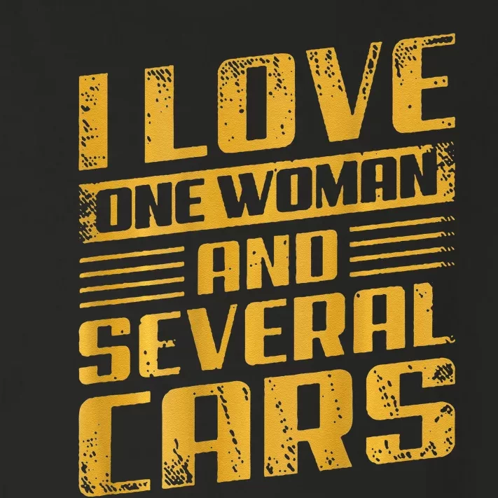 Funny I Love One Woman And Several Cars Mechanic Car Gift Toddler Long Sleeve Shirt