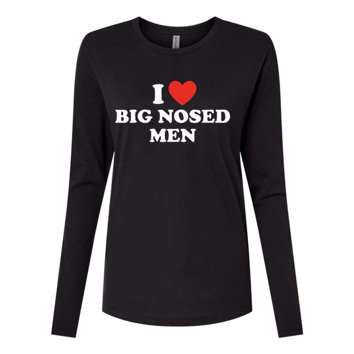 Funny I Love Big Nosed Womens Cotton Relaxed Long Sleeve T-Shirt