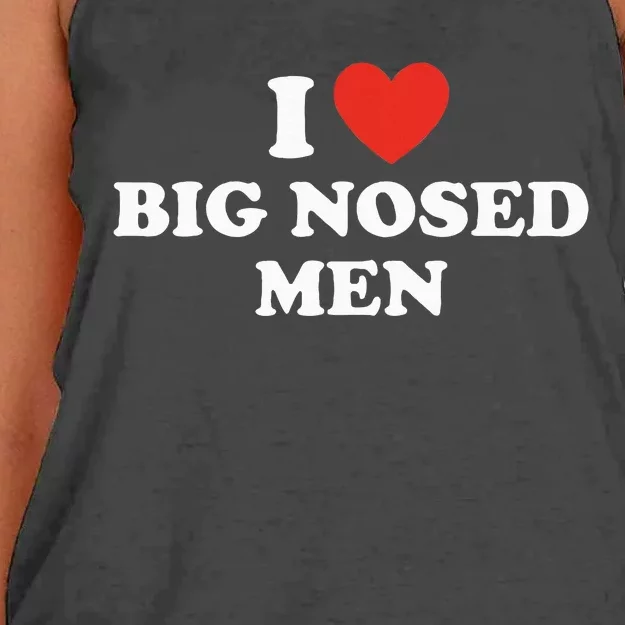 Funny I Love Big Nosed Women's Knotted Racerback Tank