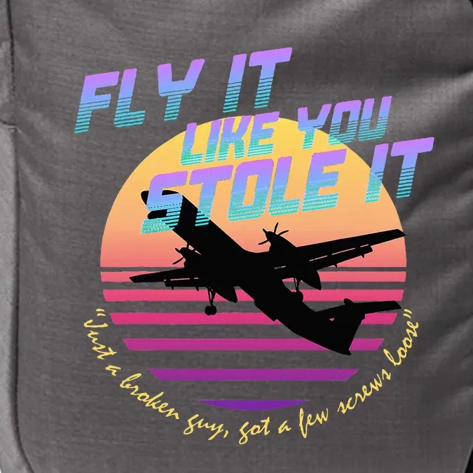 Fly It Like You Stole It Sky King Vaporwave Aesthetic Impact Tech Backpack