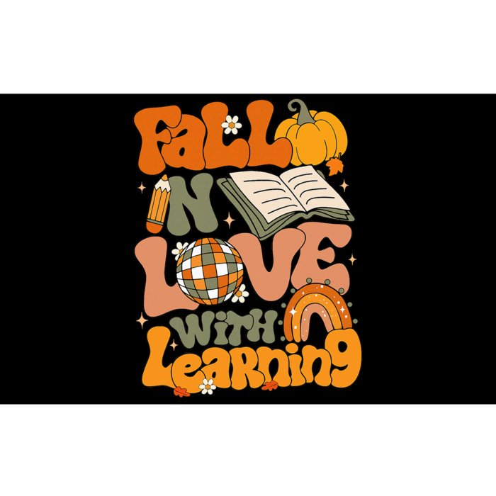 Fall In Love With Learning Autum Thanksgiving Teacher Bumper Sticker