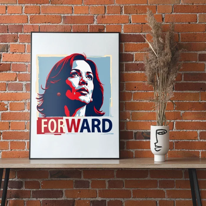 Forward Inspiring Leadership Hope Progress Kamala Harris Poster