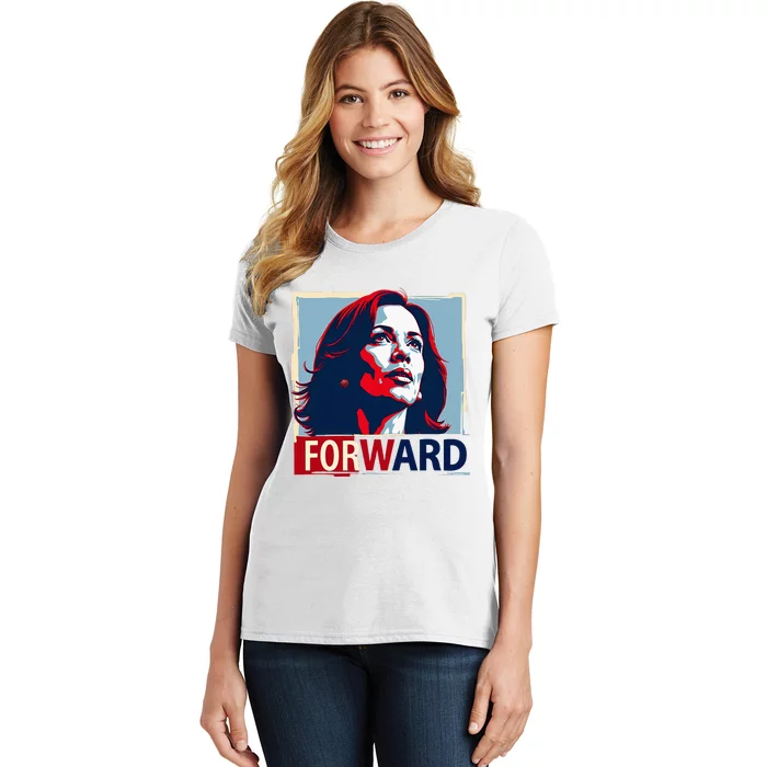 Forward Inspiring Leadership Hope Progress Kamala Harris Women's T-Shirt