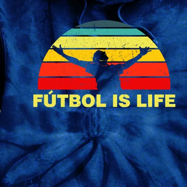 Futbol Is Life Tie Dye Hoodie