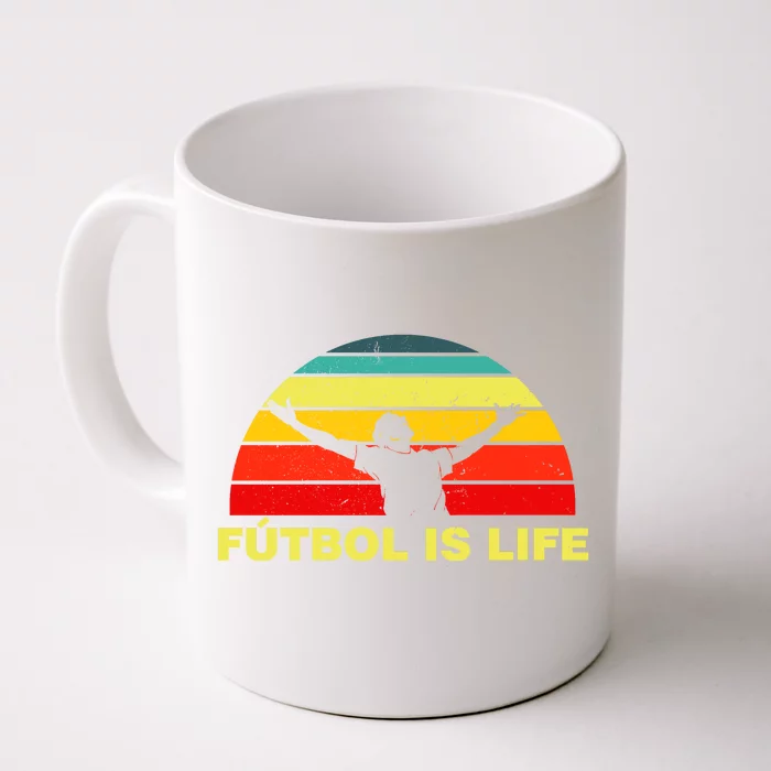 Futbol Is Life Front & Back Coffee Mug