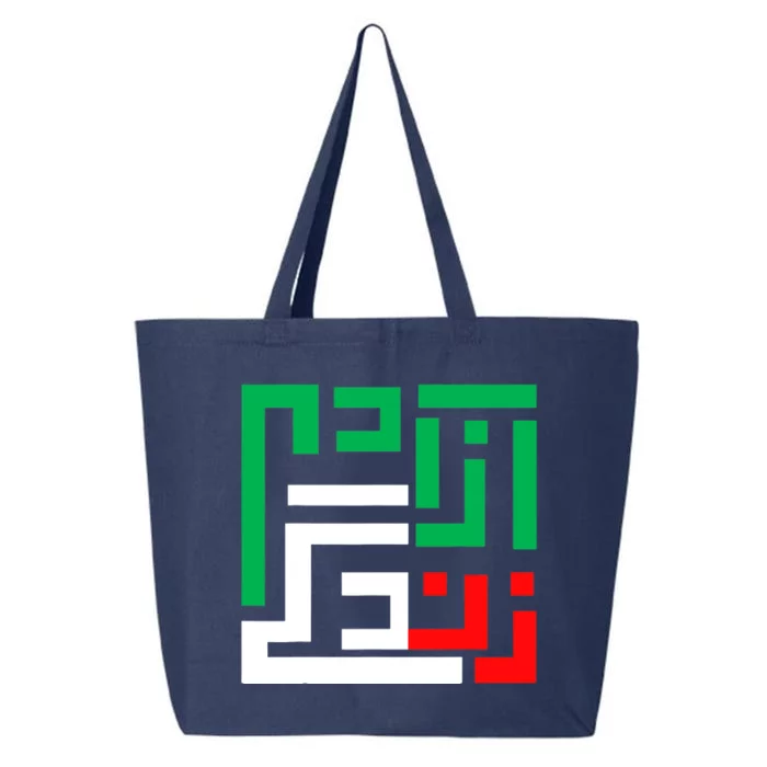 Free Iran Life Freedom Cute Iranian Flag Of Iran Gift 25L Jumbo Tote