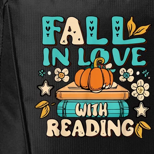 Fall In Love With Reading Book Autumn Pumpkins And Teachers City Backpack